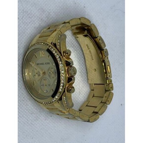 Michael Kors MK5166 Women's Watch Stainless Steel Gold Analog 39mm Quartz B783 - Picture 7 of 9